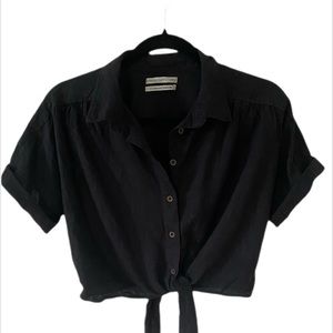 Black Urban Outfitters Button Up